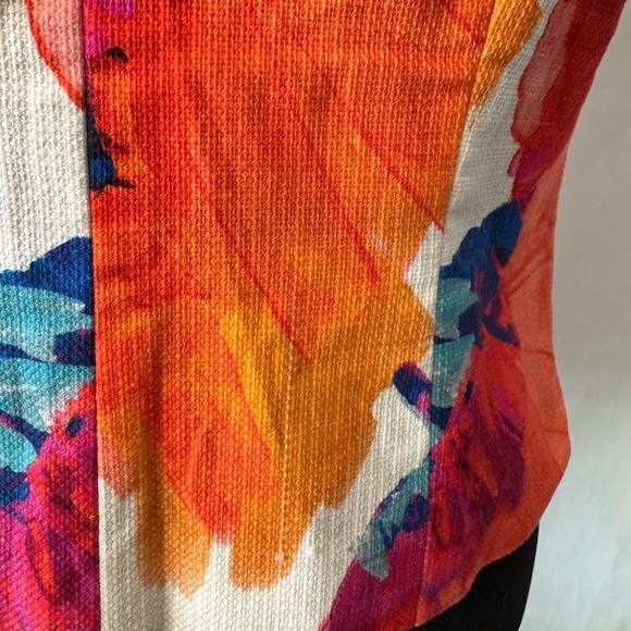 Trina Turk Katy Poppy Floral Multi-Color Halter Top Women's Size Medium - Picture 9 of 10